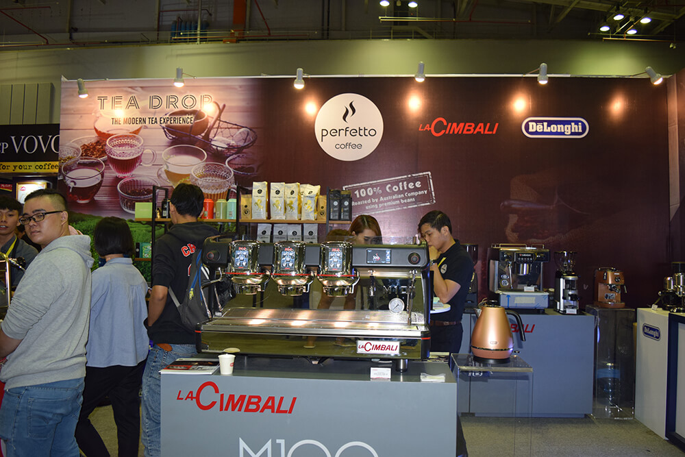 Perfetto booth at the Cafe Show 2017