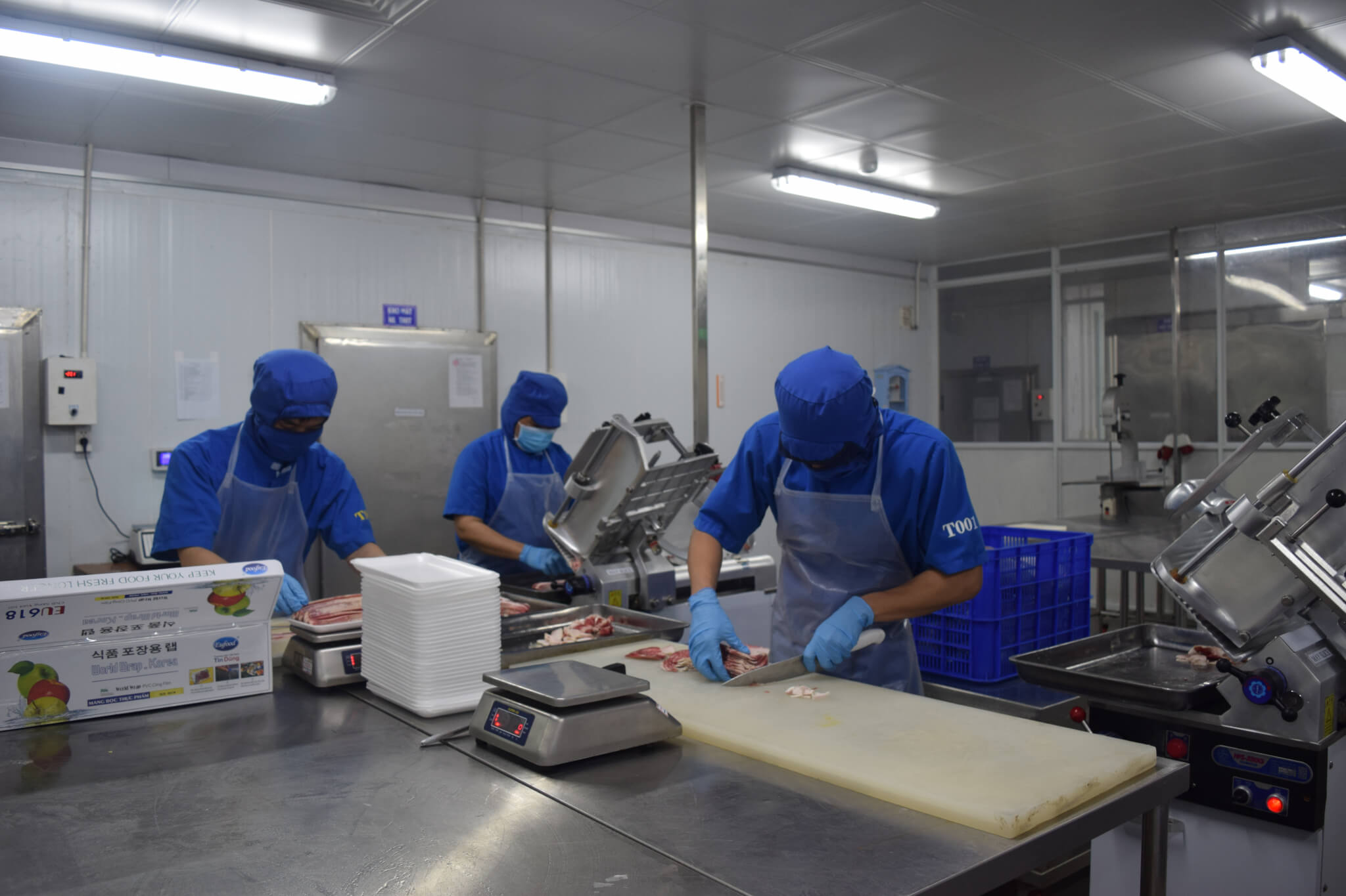 Meat processing area at NPF