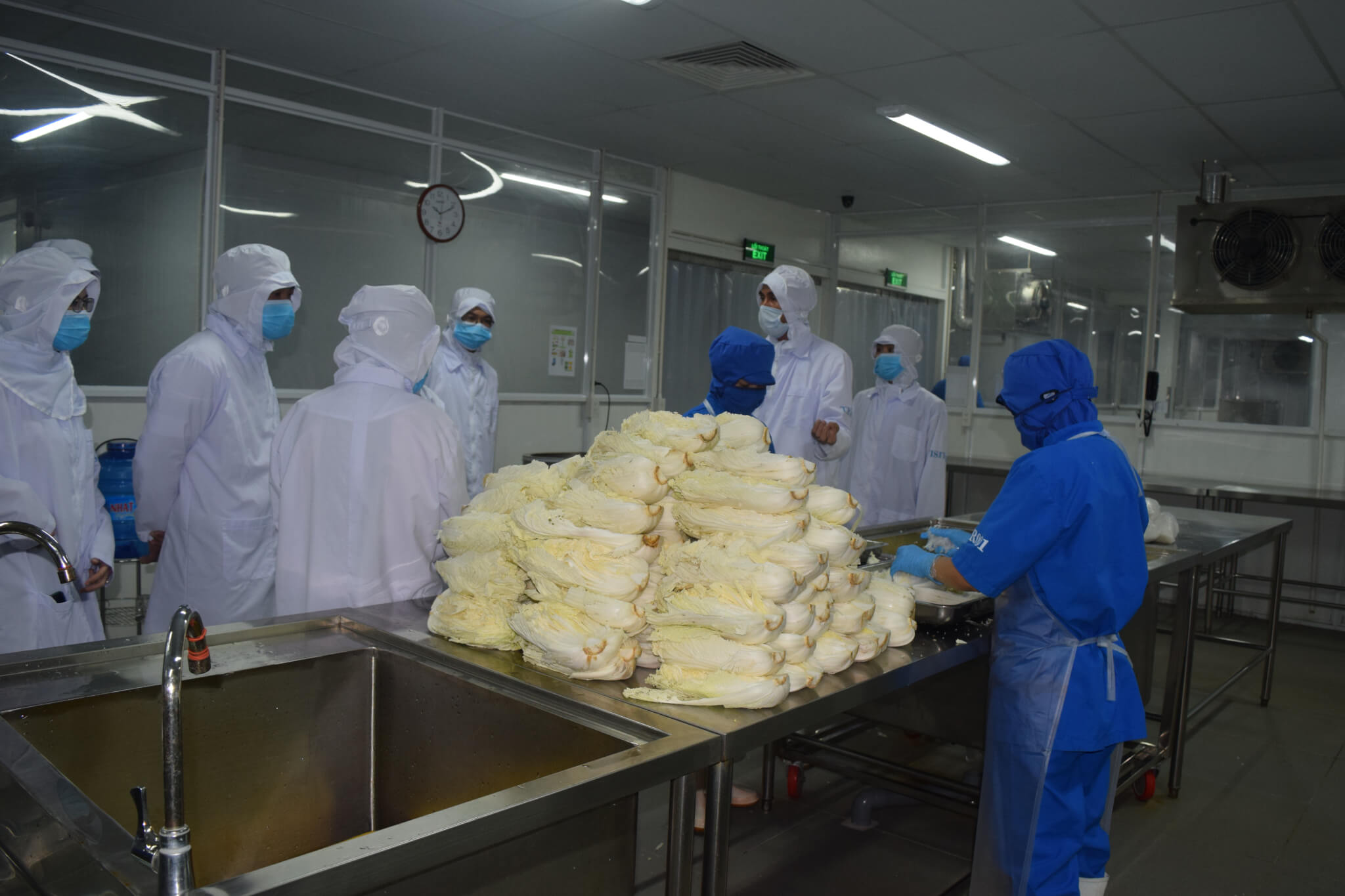 Vegetable processing area in NPF