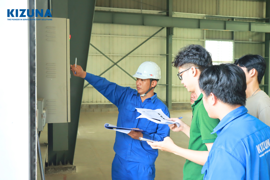 bàn giao nhà xưởng D1